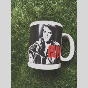 Elvis Presley Black White Photo Ceramic Collectible Coffee Mug Gift